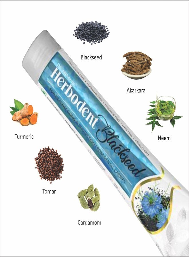 Herbodent® Blackseed Toothpaste - 100g Pack of 3 | with Natural Particles | THYMOQUINONE Improves Micro-Hardness Level of Enamel | Sensitivity & Cavities Protection | 7 Organic Herbs (Mint) - Image 3